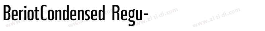 BeriotCondensed Regu字体转换